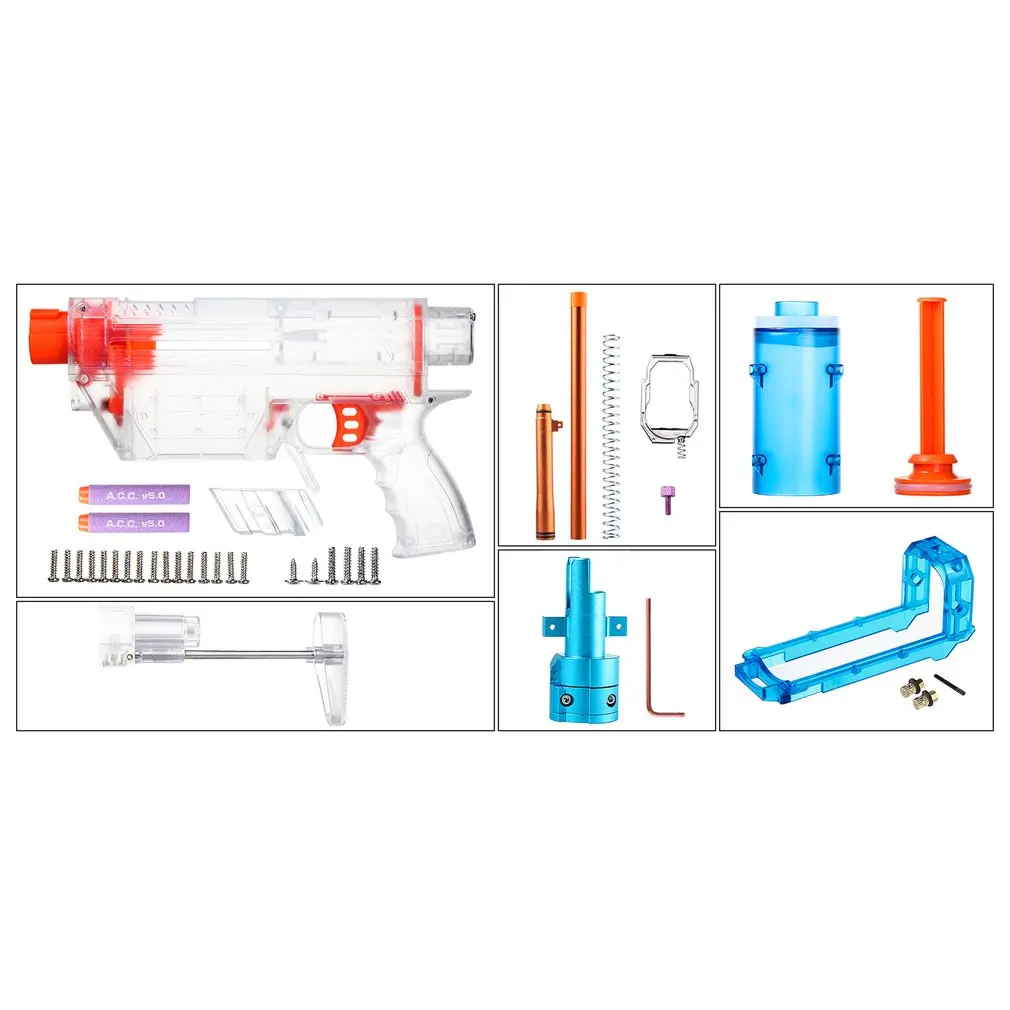 

Worker YY-R-W019-W024 R Type Mod Kits Set for Nerf N-Strike Elite Stryfe Blaster Short Bullets B/A Pump Kit Toy Gun DIY Parts