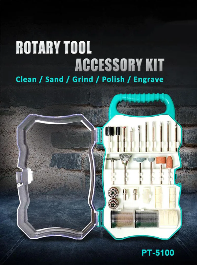 Pro'skit PT-5100 перезаряжаемый электрический шлифовальный и режущий инструмент Аксессуары для шлифовки полировки резка абразивные инструменты Наборы