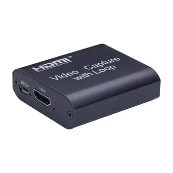 

4K Capture Card HDMI to USB 2.0 Video Recorder Box Grabber Streaming for Live Streaming Video Recording Hdmi Digital Converter