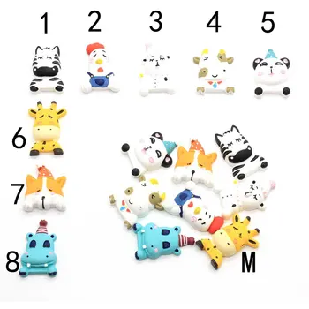 

10/50pcs Mixed Kawaii Cartoon Animal Flatback Resin Cabochon Scrapbook DIY Phone Decor Home Embellishments Crafts