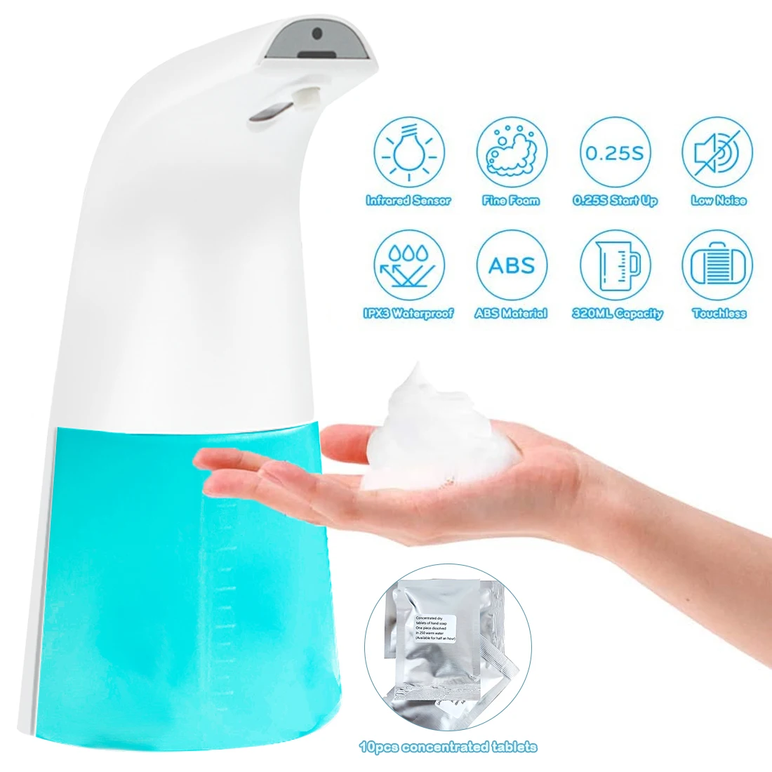 Touchless Automatic Soap Dispenser Smart Foam Machine Infrared Sensor