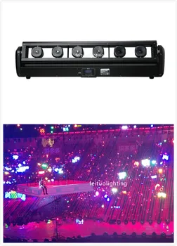 

E-2x+fly case Full rgb tricolor laser light 6 eyes 6w moving head laser bar light