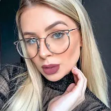 Женский Уникальный трендовый хрустальный светильник, уютный полый круглый TR90 оправа для очков, оптические очки, компьютерные очки, оправа для очков