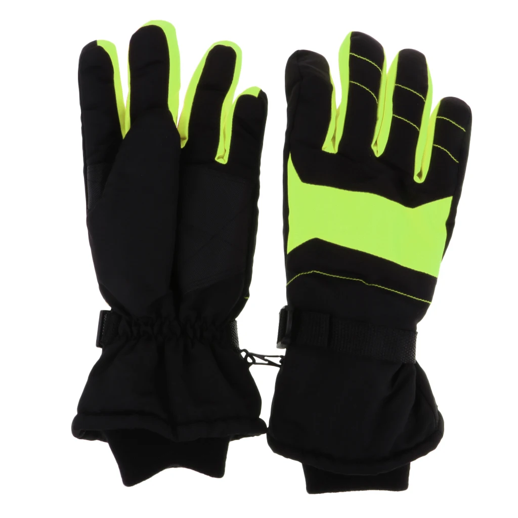 Adult Kids Waterproof Ski Gloves Winter Warm Snowboard Snowmobile Cold Weather Gloves for Children Boys Girls Mens Womens