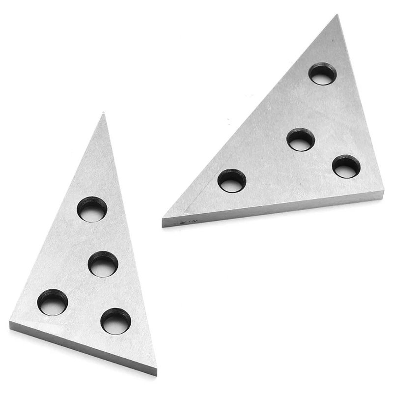 Angle Block Set 30-60-90&45-45-90 Precision+/-20 Seconds,Angle Block Ruler Inch Metric Triangular Shape Precision Machinist Meas
