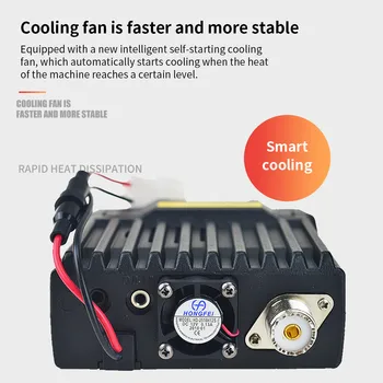 

Mini Mobile Radio Adjustable Car 4 Bands Radio 4 Bands Radio Quad Band 136/220/350/440MHz KT7900D for Outdoor Home Car