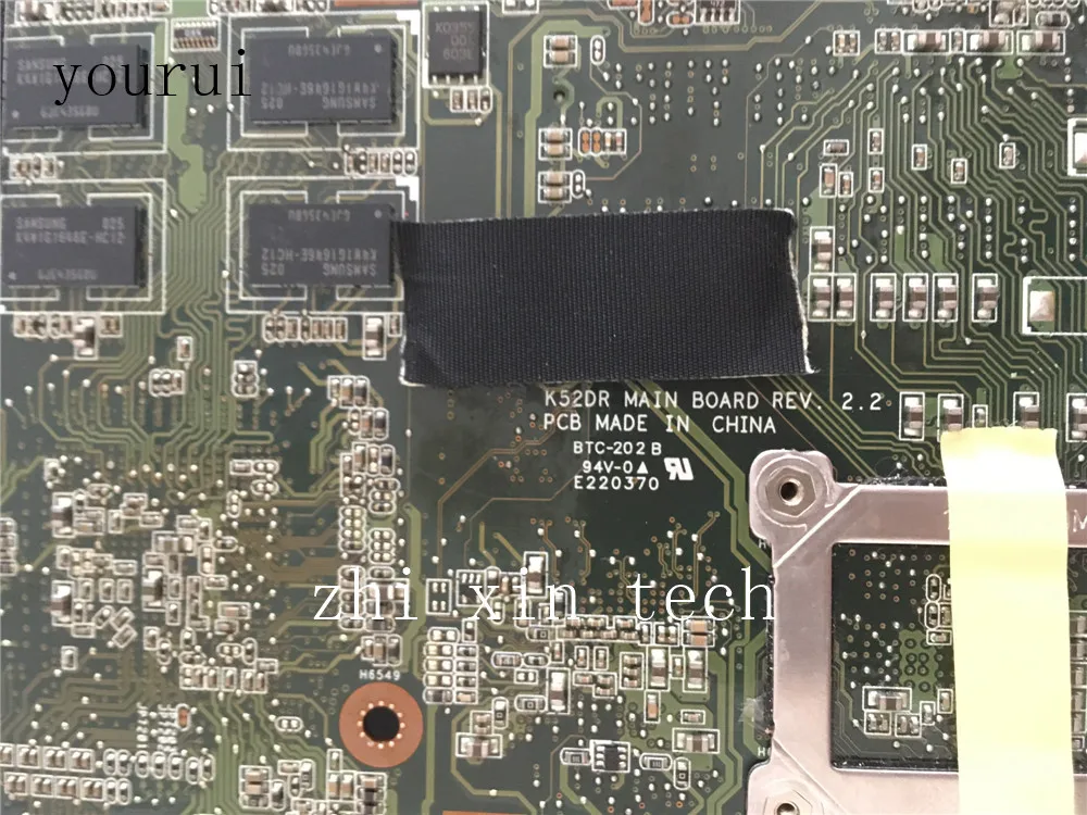 Yourui Высокое качество для ASUS K52DR Материнская плата ноутбука REV 2,2 DDR3 полностью протестирована
