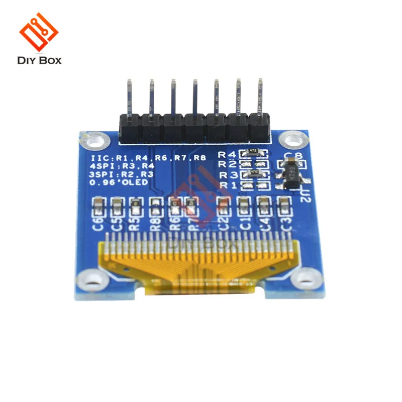 OLED дисплей 0 96 дюйма I2C IIC SPI 128x64 STM32 CSR SSD1306 12864 плата с ЖК экраном GND VCC SCL SDA 7Pin DC 3 5V для