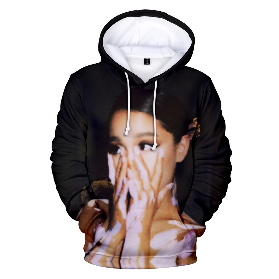 Ariana Grande 3D Hoody cotton Winter Autumn Hot New Fashion Print Western Pop Singer Ariana Grande 3D hoody Pullover Sweatshirt