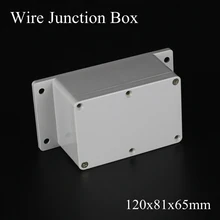 120x81x65 мм ABS пластик IP65 водонепроницаемый распределительная коробка для проводов открытый Электрический корпус соединитель проект коробки установлен корпус