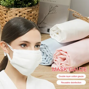 

Soft Washable Cotton Gauze Fabric Double Layer Sewing Material Civil Protective Fabric Cloth DIY Masks Materials For Baby Saliva