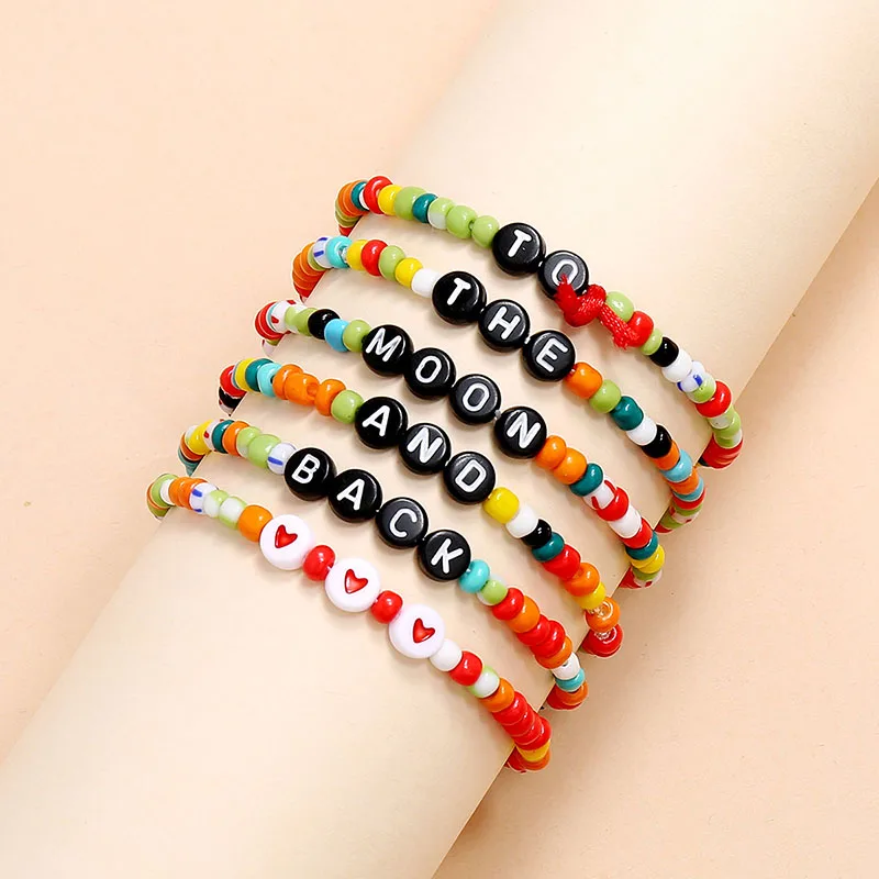 12 teile/satz Handgemachte Bunte Perlen Armbänder für Frauen Bunte Ethnische Afrika Perlen Armbänder Set Boho Braclets Zubehör Mädchen – Detail 7
