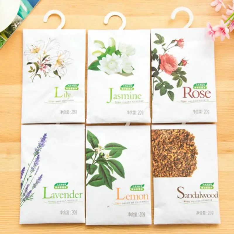 

Air Fresheners Natural Incense Wardrobe Hanging Fragrant Flavor Bag Cabinet Car Wardrobe Spice Pockets