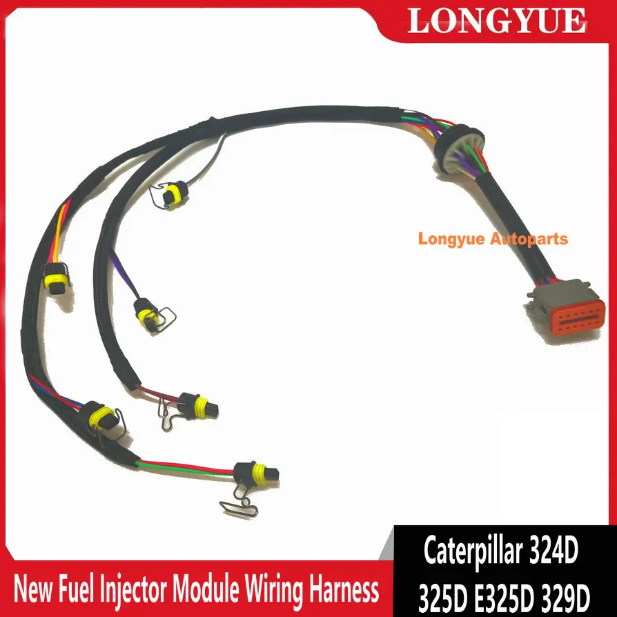 Сменный жгут проводов инжектора 222-5917 для двигателя Caterpillar 324D 325D E325D 329D Excavator C7 |