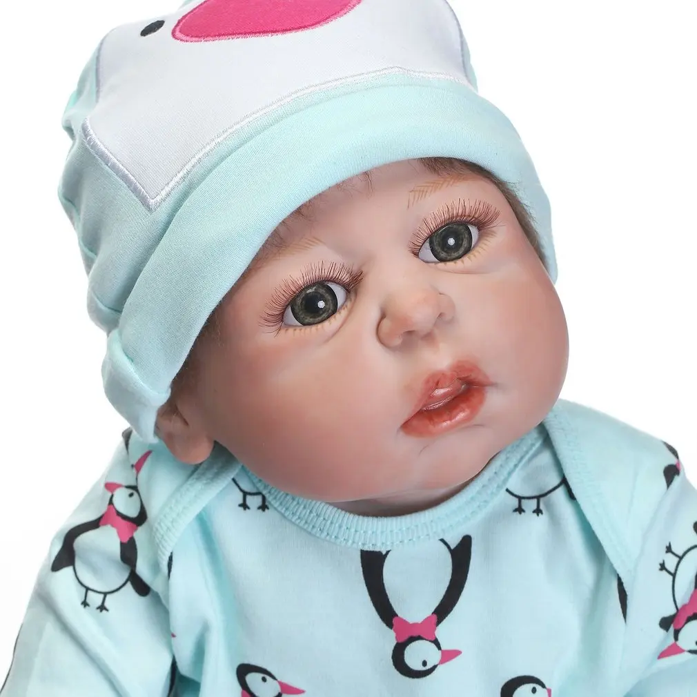55 см Reborn Baby Doll полное тело силиконовая Реалистичная кукла для новорожденных девочек сенсорные Игрушки для раннего образования подарки Playmate Doll