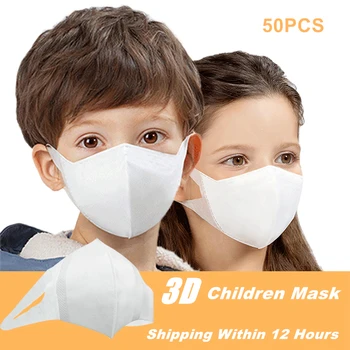 

50pcs Disposable Children/Child Face Mask 3-layer Non-woven Mascarillas Protective Mask Anti-dust Anti-pollution Unisex Masks