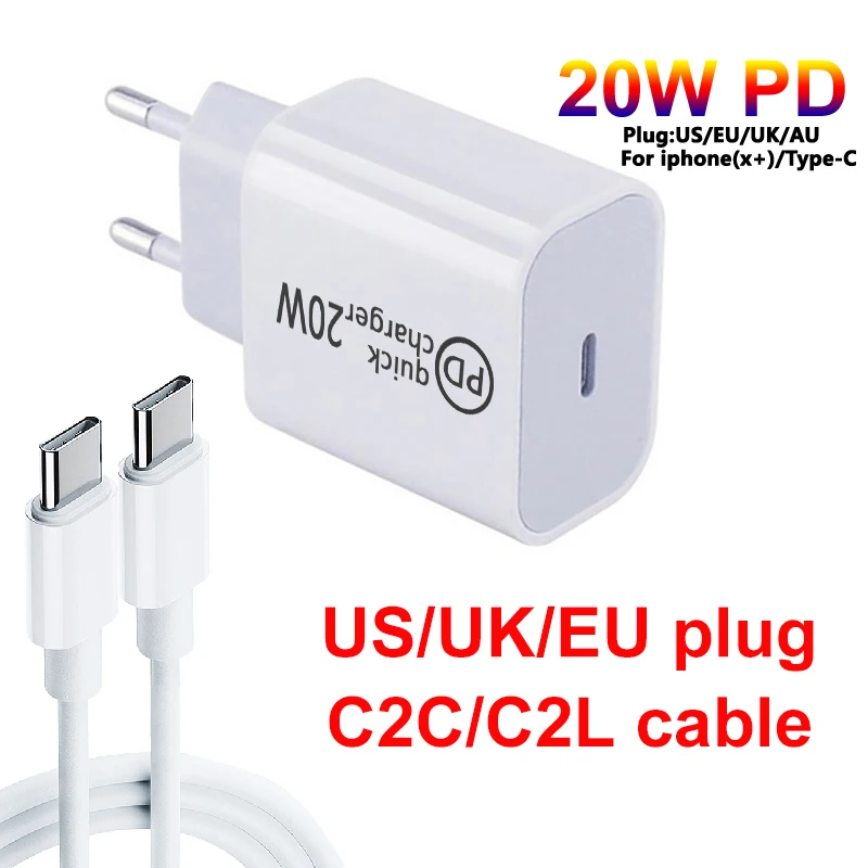 USB PD 3.0 Charger EU/AU/UK/US Plug Quick Charge 20w Fast Charging for Xiaomi Samsung Huawei HTC LG Sony ZTE Mobile Phone | Мобильные