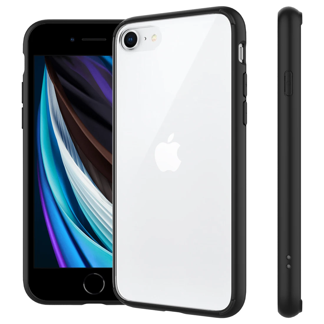 Прозрачный чехол HD для iPhone SE 2020/SE2 4 7 дюйма задняя панель из ТПУ + ПК противоударный
