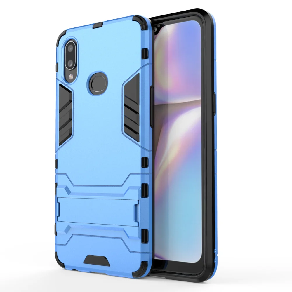 Для Xiaomi Redmi 7A Redmi 7 задняя крышка Подставка Броня противоударный чехол для Redmi 7 7A note7 чехол - Цвет: Blue