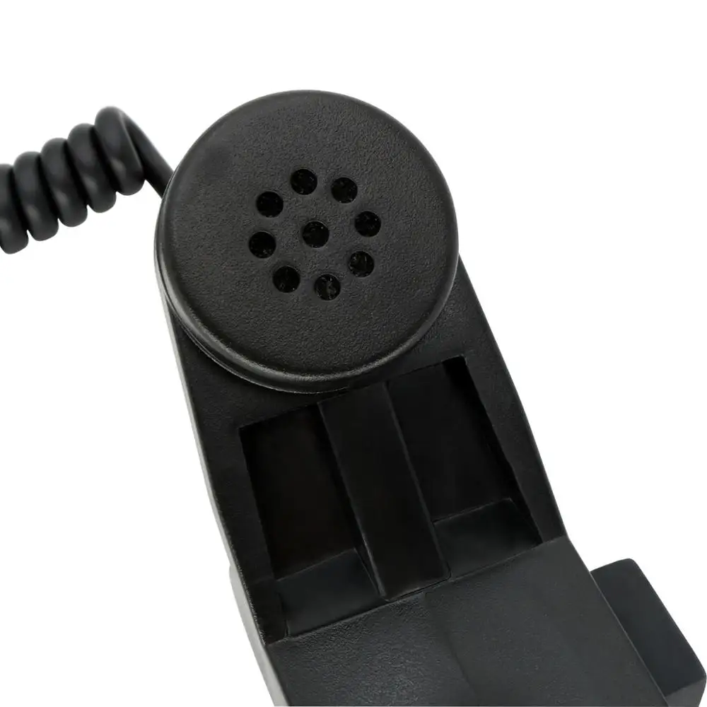 Ручной микрофон для динамика H250 PTT подходит раций Baofeng 2 pin KEN plug военный адаптер