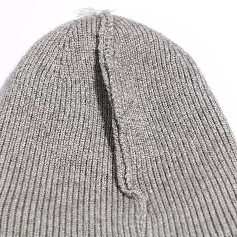 Осенне-зимние шерстяные шапочки skullies Hat Модные теплые шапки бини повседневные женские и мужские однотонные теплые шапки для взрослых крышка головы
