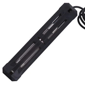 

UV Sterilamp Ultraviolet Ray Algae Removal Sterilization Sterilamp for Fish Tank Aquarium (Original Europe Rule Black 7W with Pr