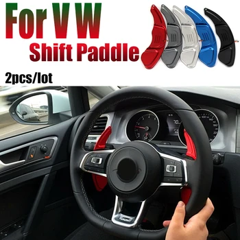 

2pcs/lot Car Extension Shifter Accessory Aluminum Alloy Shift Paddle Fit for VW GOLF 7 SCIROCCO GLI LAMANDO 2.0T POLO VARIANT