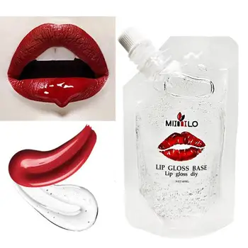 

Clear Lip Gloss Base Oil DIY Lip Stick Material Gel Handmade Non-stick Lipgloss Liquid Lipstick Tools 40ml/100ml/200ml