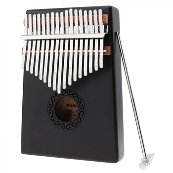 

SEWS-17 Key Black Single Board Mahogany Thumb Piano Mini Keyboard Instrument with Complete Accessories