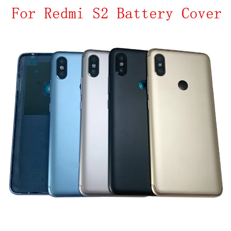 

Задняя крышка корпуса для Xiaomi Redmi 6A S2 Redmi 5Plus, сменная крышка аккумулятора с рамкой объектива