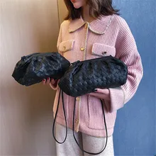 TOYOOSKY брендовая облачная сумка, Женская Роскошная мягкая кожаная сумка на плечо, сумки через плечо, Большая вместительная тканевая Сумочка-клатч