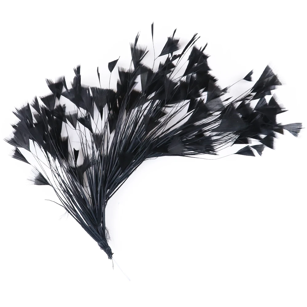 1 Meter Black Feathers Trim Ostrich Fringe Needlework Craft Sewing  Decoration