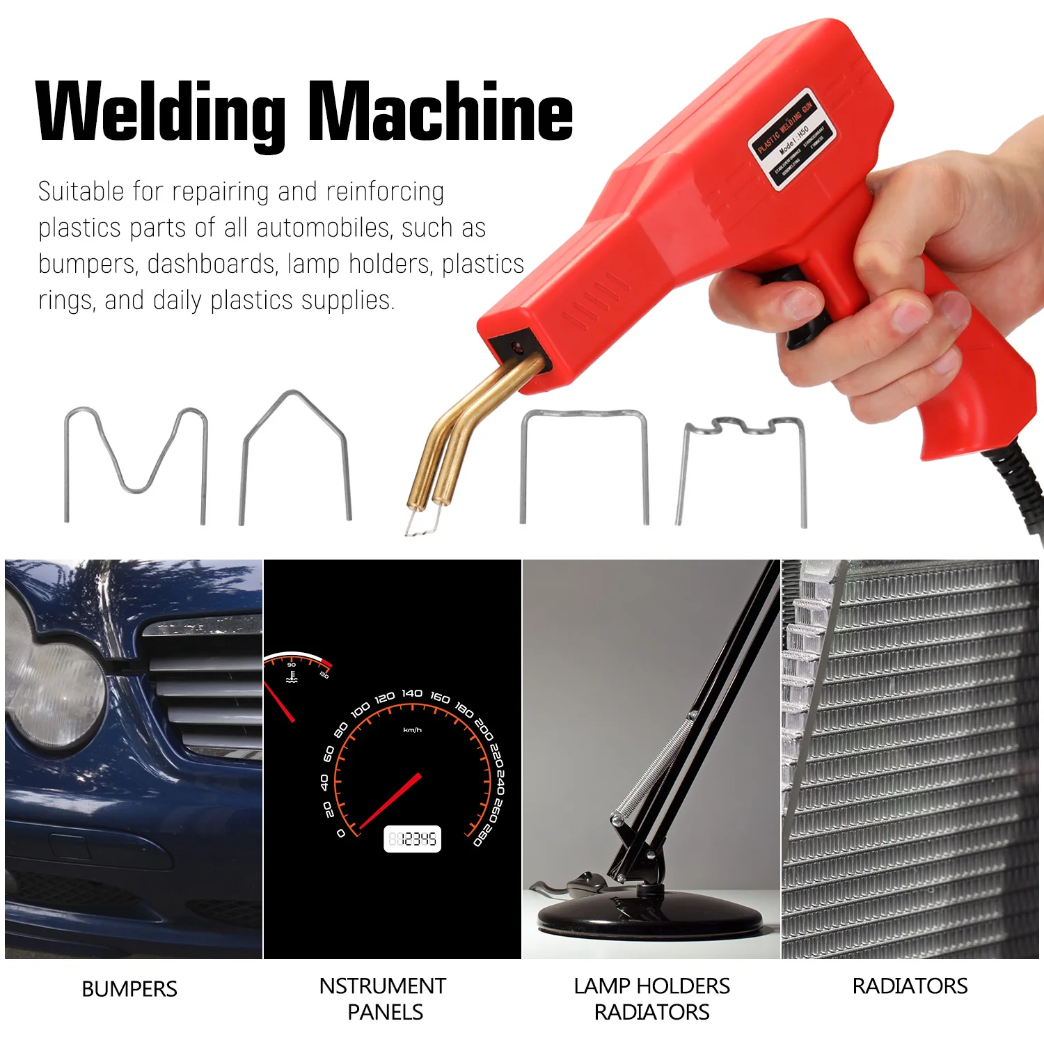 Professional Repair Welding Machine Set,Car Bumper Crack Repair Welding Machine Set,for Repairing and Reinforcing All Automotive Plastic and Auto Body Dent Removal 