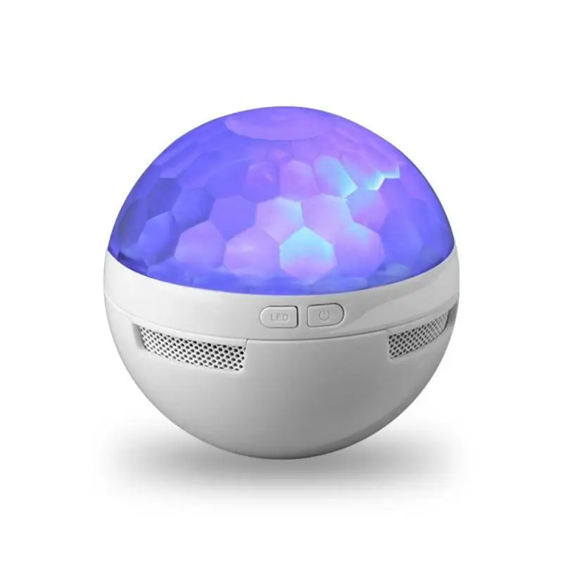 white Перезаряжаемый Bluetooth MP3 плеер кристалл магический диско шар телефон дистанционное управление цифровой RGB танцевальные шары светильник s сценический светильник - Цвет: white