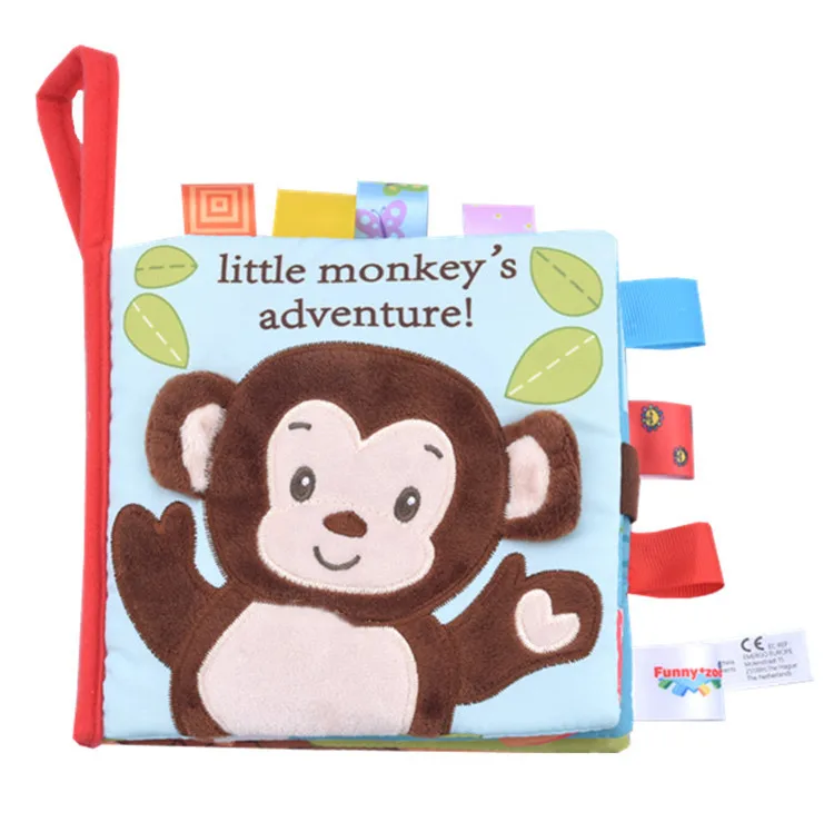 Мобильные Развивающие игрушки для детей книжки из мягкой ткани звук шелеста 0-12 месяцев погремушки детские игрушки