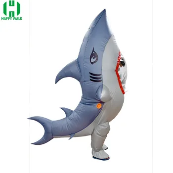 

New Cosplay Costume Inflatable Anime Shark Stage Clothing Fancy Dress Halloween Christmas Fish Animal Props Onesies for Adults
