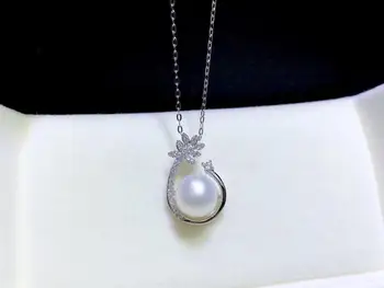 

New 925 Sterling Silver Pendant Setting Mounting Findings and Component for Oyster Akoya Edison Pearls Corals Jade Stones Beads