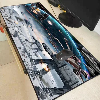 

Star Wars Game Screen High Quality Natural Rubber Mouse Pad Office Home Carpet Keyboard Mat for Player Speed Version 40X90CM
