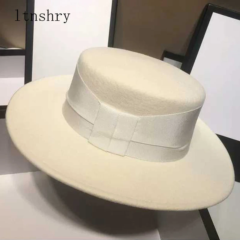 Women's wool hat with brim Clearance