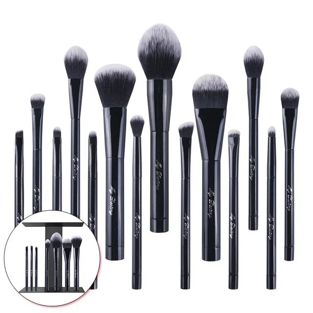

Magnet Brushes sets professional 14pcs magnetic Make up Cosmetic brush kits tools Sculpting eyeliner eye/nasal shadow concealer