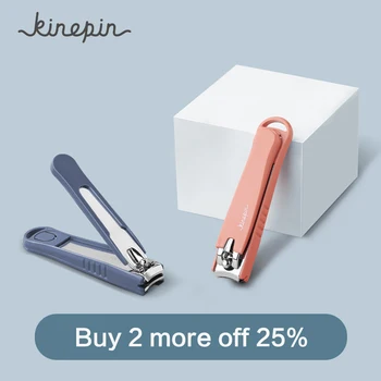 

KINEPIN Large Carbon Steel Nail Clipper Cutter Professional Manicure Trimmer High Quality Toe Nail Clipper with Clip Catcher