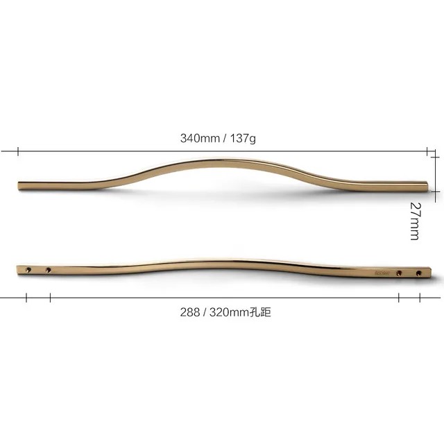 Shiny Gold 288 320mm