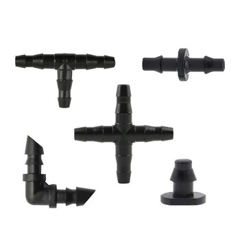 

Irrigation Fittings Kit Drip Irrigation Barbed Connectors for 1/4-Inch Flower Vegetable Garden Lawn Hose Connectors