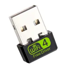 Свободный привод с USB Wifi адаптер 150 Мбит/с Wi-Fi адаптер Ethernet PC WiFi Dongle 2,4G сетевая карта антена Wi приемник для Windows