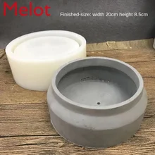  Handmade DIY Cement Succulent Plant Homemade Creative Flower Pot Silicone Mold Nordic Style Large Candle Mould New 