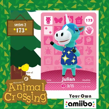 

Animal Crossing New Horizons Welcome Amiibo Game Animal crossing Villager Amiibo Card Julian 173 Season Set Series 2