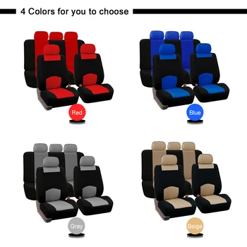 

Hot Universal Car Seat Cover Protector Car Interior Accessories Fabric and 2mm Sponge for Toyota fit for most cars