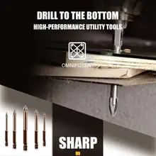 

5pcs/set Efficient Universal Drilling Tool Cemented Carbide Drill Bit Ceramic Brick Wall Hole Opening Power Tools Accessories
