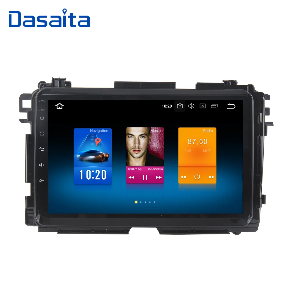 Dasaita " Android 9,0 Автомобильный gps радио плеер для Honda Vezel HR-V HRV- с восьмиядерным процессором 4 Гб+ 32 ГБ авто стерео Мультимедиа 4G