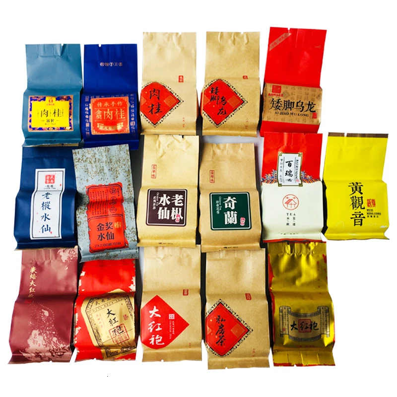 16 видов 16 пакетиков классический чай Улун всего 128 г Rou Gui чай Shui Xian Da Hong Pao чай Huang Tie guan yin Высокие горы Qi Lan